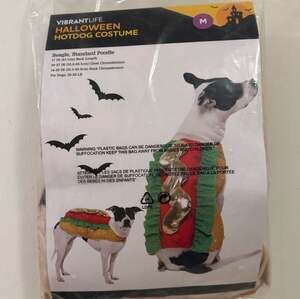 Vibrant Life Halloween Hotdog Dog Costume Size Medium